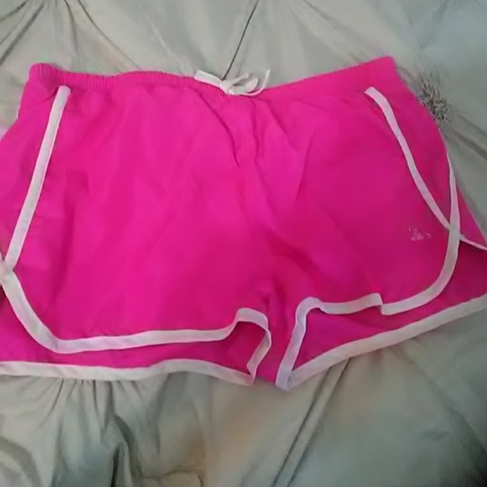 Pink swim shorts